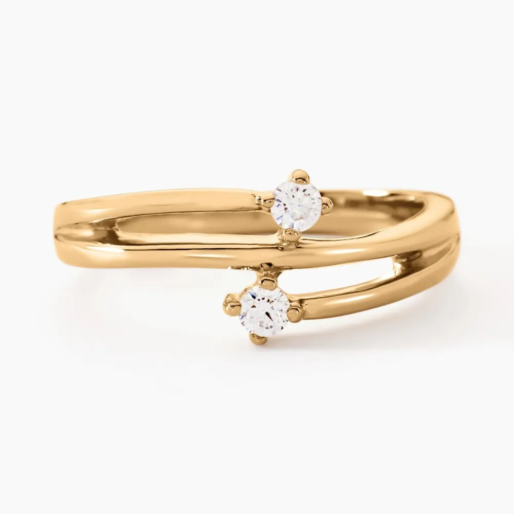 Bague Ana-lou Plaque Or Jaune Oxyde De Zirconium|Marc Orian Sale