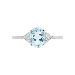 Bague Andreani Or Blanc Topaze Et Oxyde De Zirconium|Marc Orian Discount