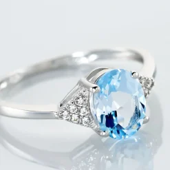 Bague Andreani Or Blanc Topaze Et Oxyde De Zirconium|Marc Orian Discount