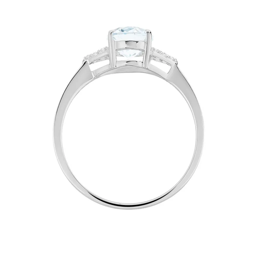 Bague Andreani Or Blanc Topaze Et Oxyde De Zirconium|Marc Orian Discount