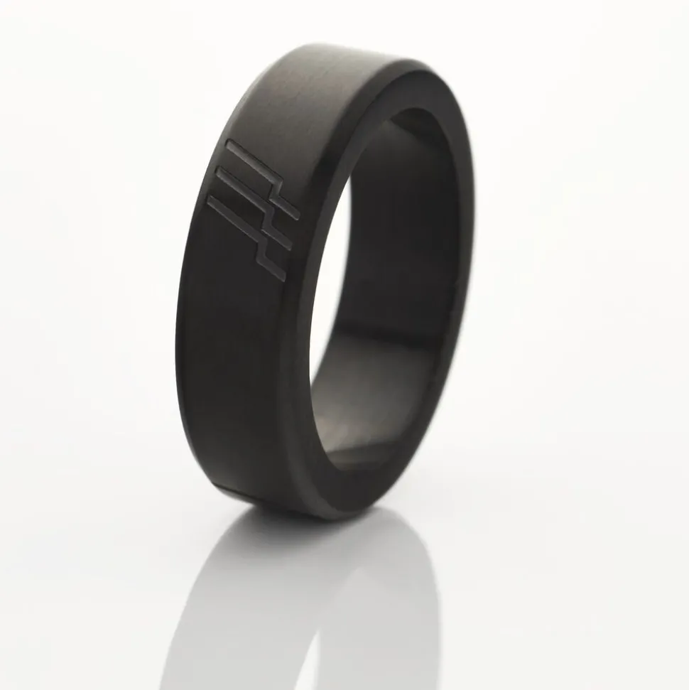 Bague Andrei Acier Noir