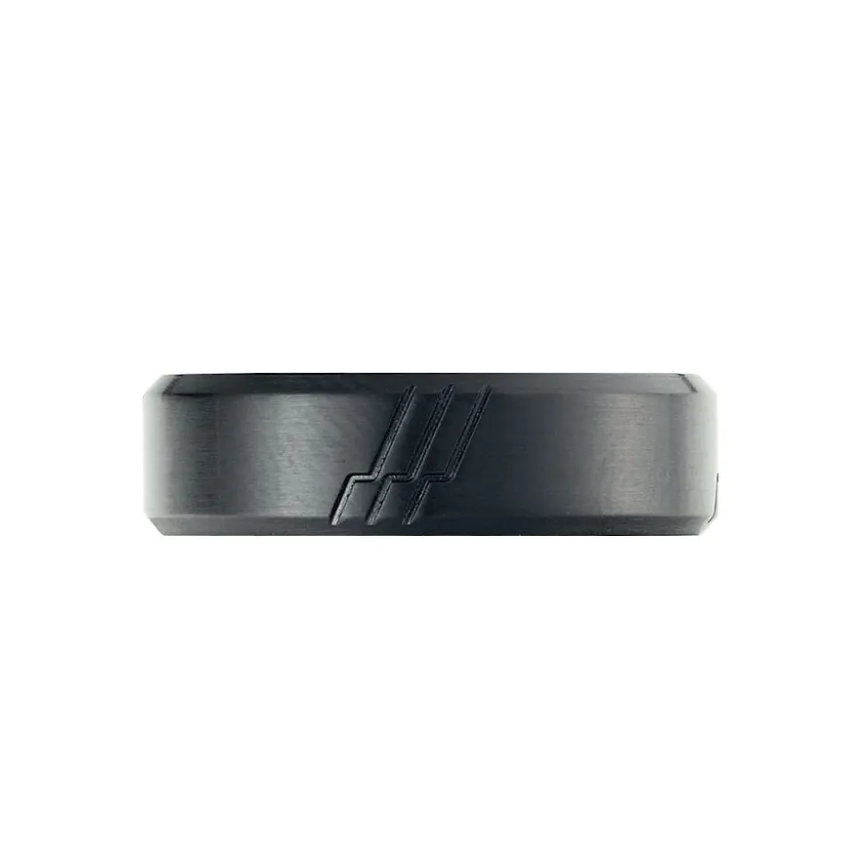 Bague Andrei Acier Noir