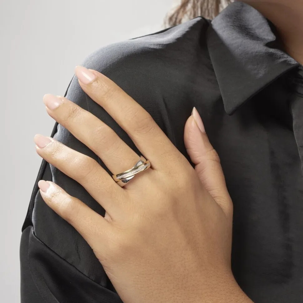 Bague Andrette Or Bicolore Diamant