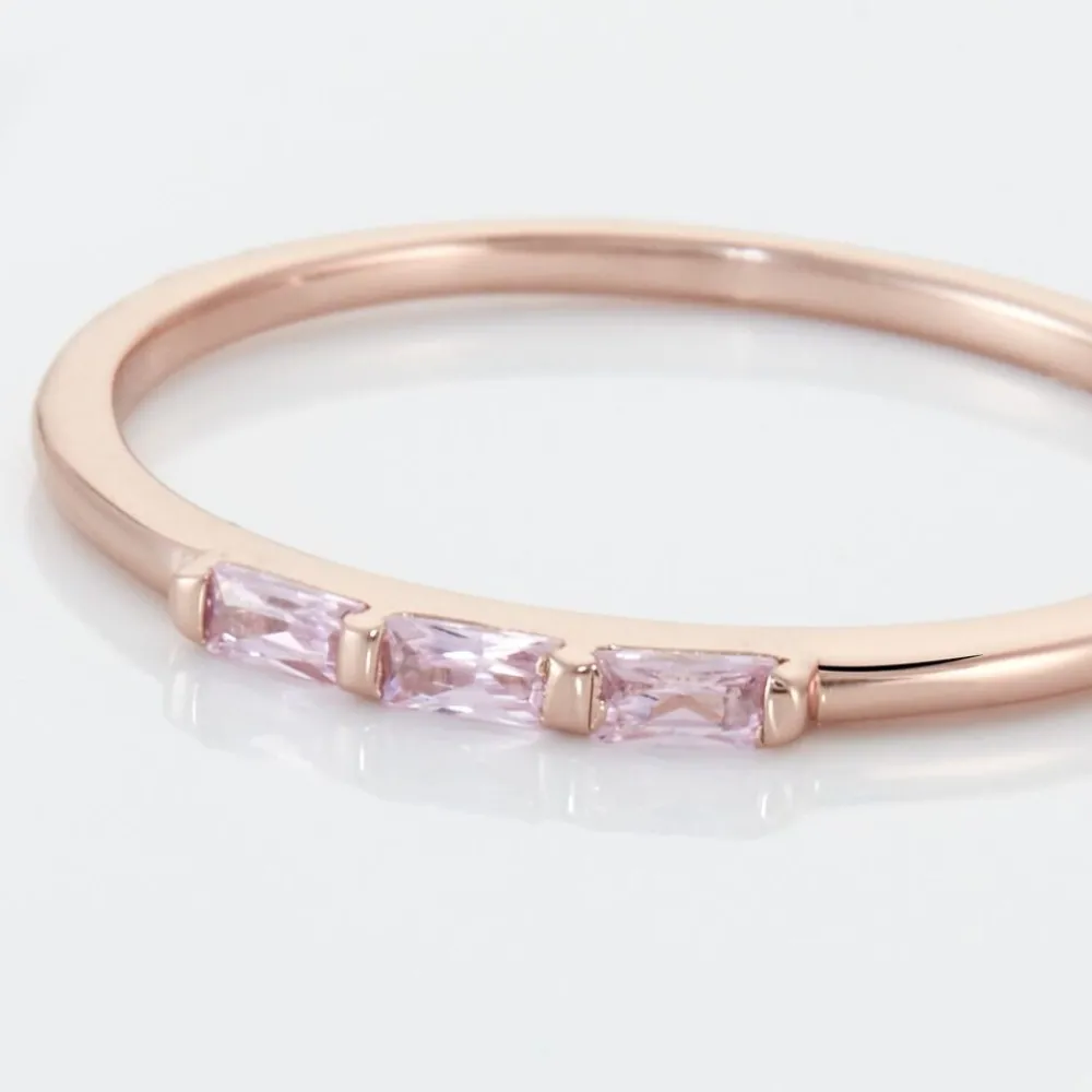 Bague Andrew Argent Rose Oxyde De Zirconium Rose|Marc Orian