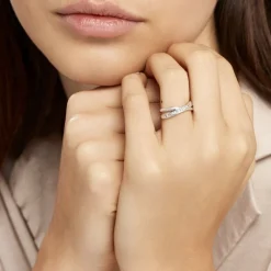 Bague Anelyse Or Blanc Oxyde De Zirconium|Marc Orian Clearance