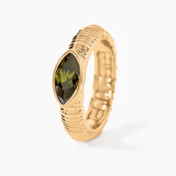 Bague Angelica Plaque Or Jaune Oxyde De Zirconium|Marc Orian Online