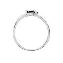Bague Angie Or Blanc Saphir Diamant|Marc Orian