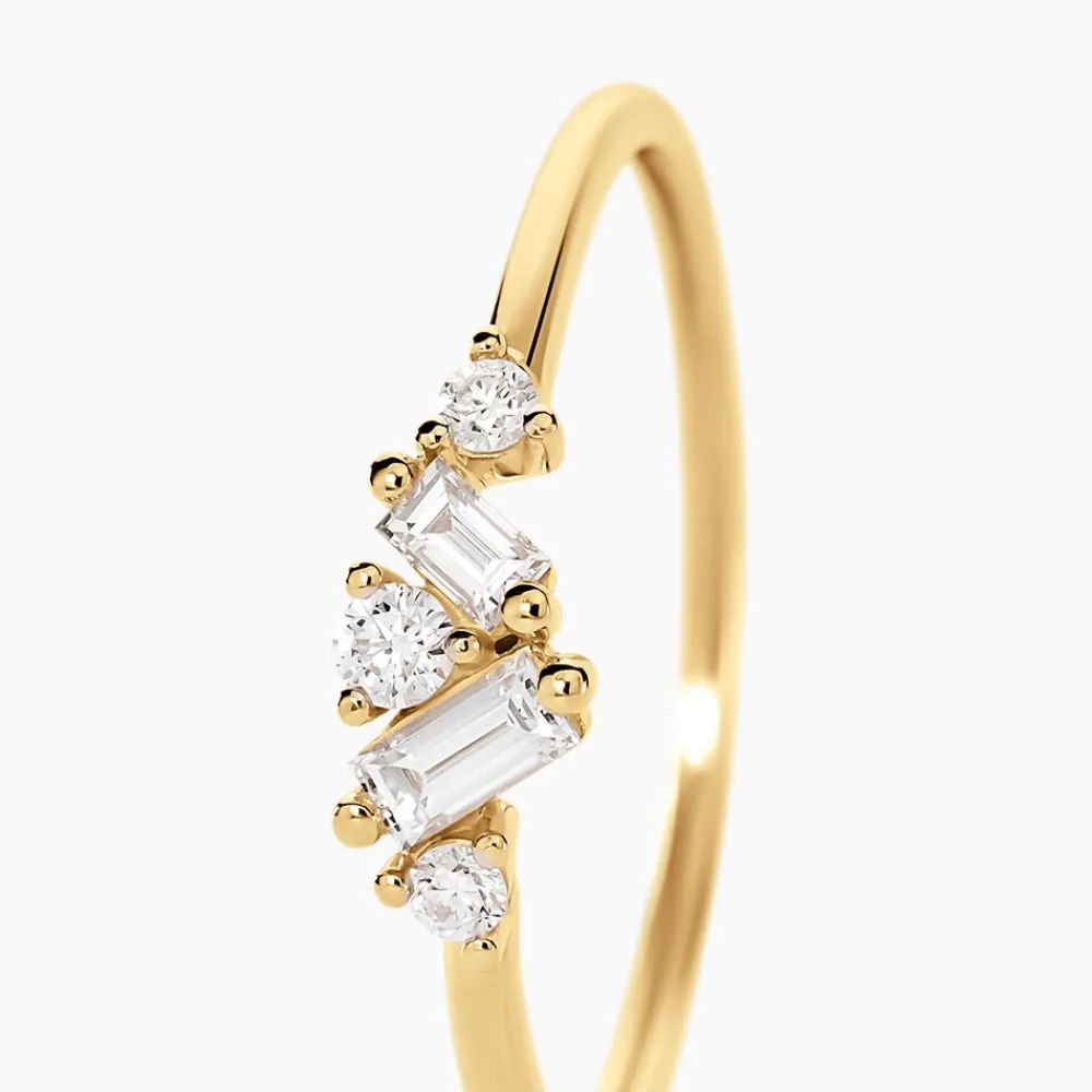 Bague Antigonus Or Jaune Diamant Synthétique|Marc Orian Discount