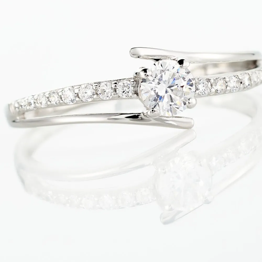 Bague April Or Blanc Oxyde De Zirconium|Marc Orian Sale