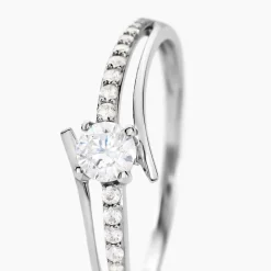 Bague April Or Blanc Oxyde De Zirconium|Marc Orian Sale