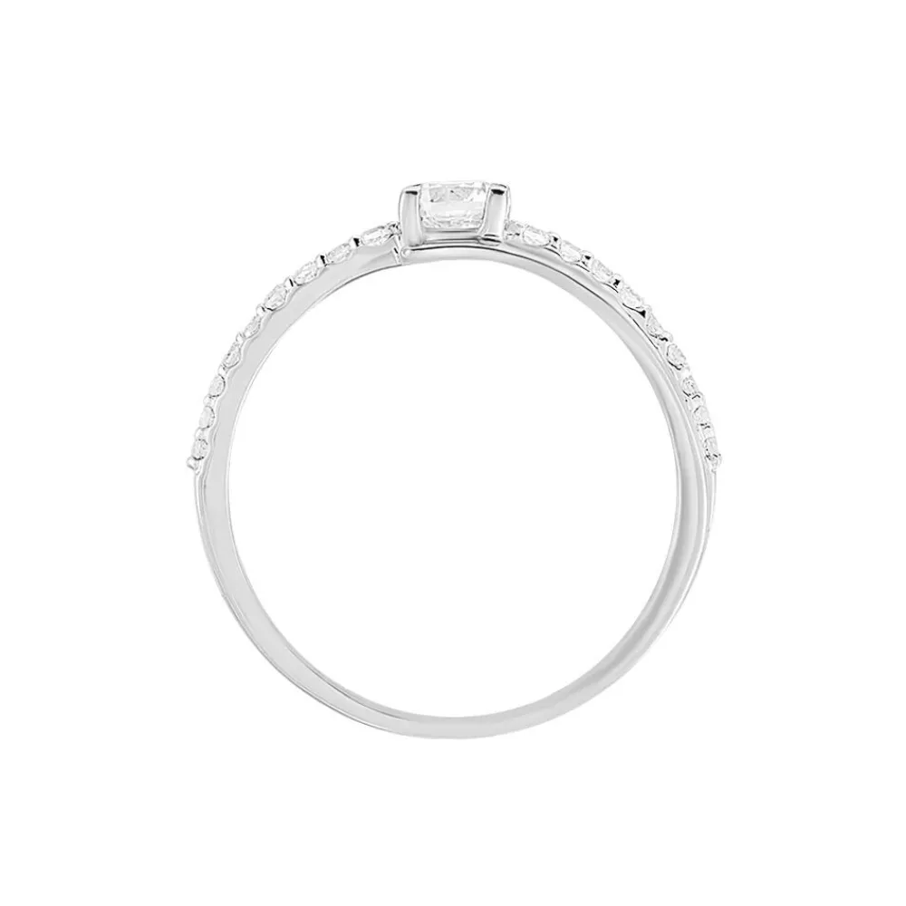 Bague April Or Blanc Oxyde De Zirconium|Marc Orian Sale