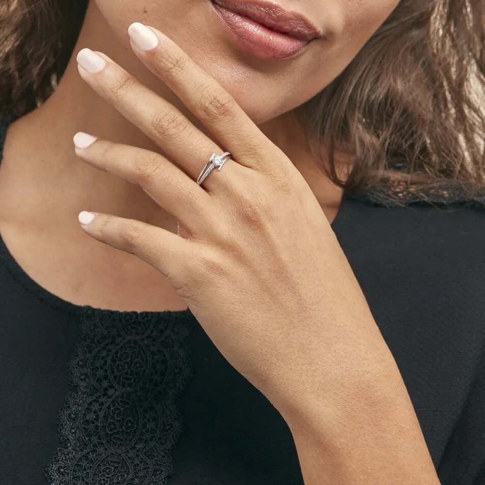 Bague April Or Blanc Oxyde De Zirconium|Marc Orian Sale