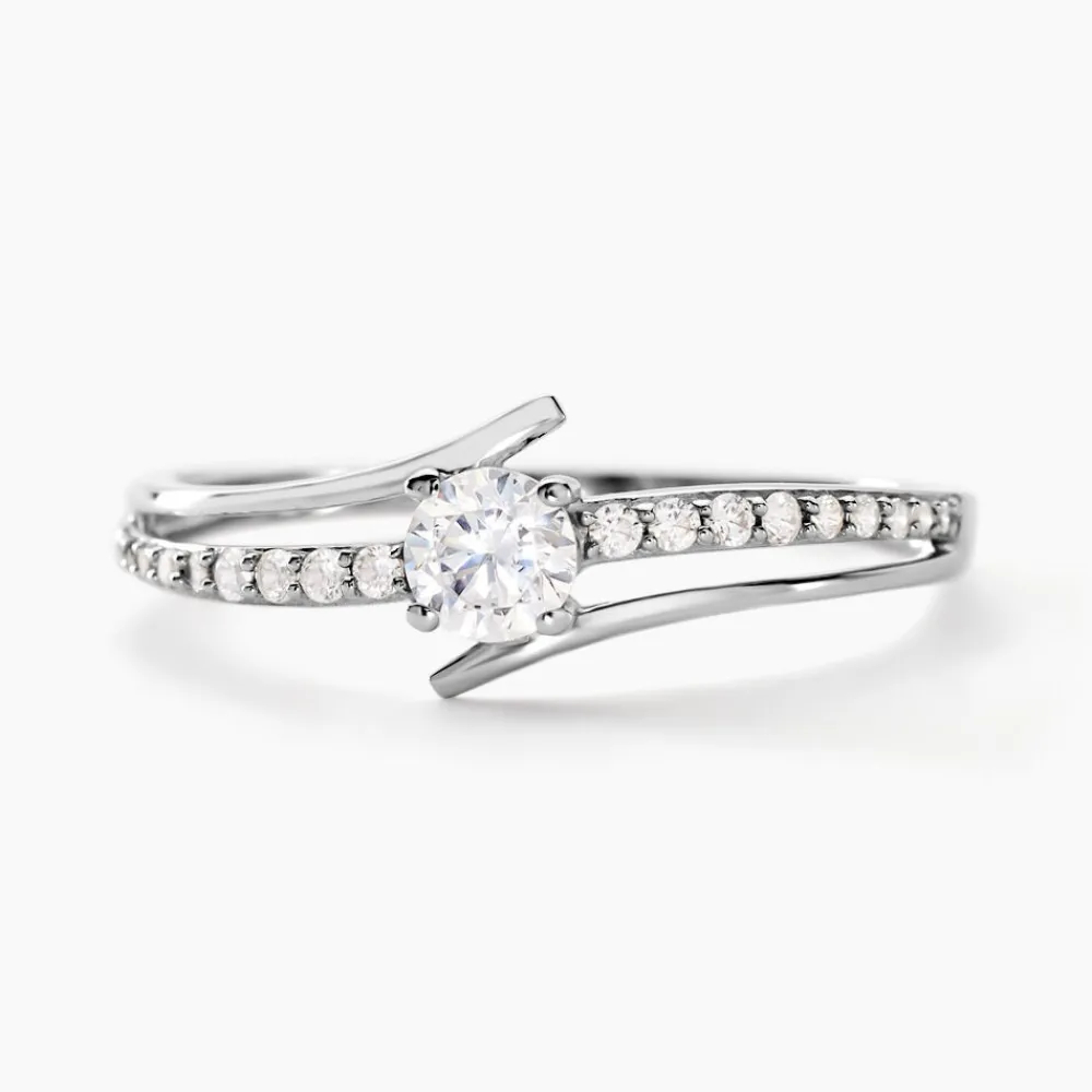 Bague April Or Blanc Oxyde De Zirconium|Marc Orian Sale