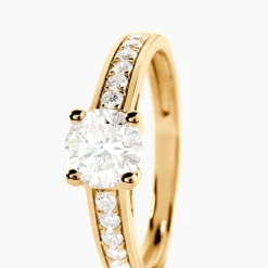 Bague Aramis Ld Or Jaune Diamant Synthétique|Marc Orian New