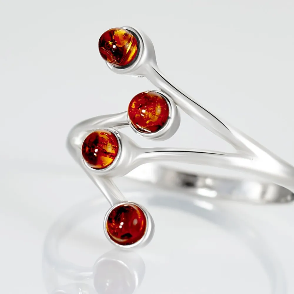 Bague Argent Blanc Accorus Ambre|Marc Orian Hot