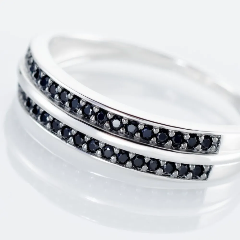Bague Argent Blanc Agapios Oxydes De Zirconium|Marc Orian New