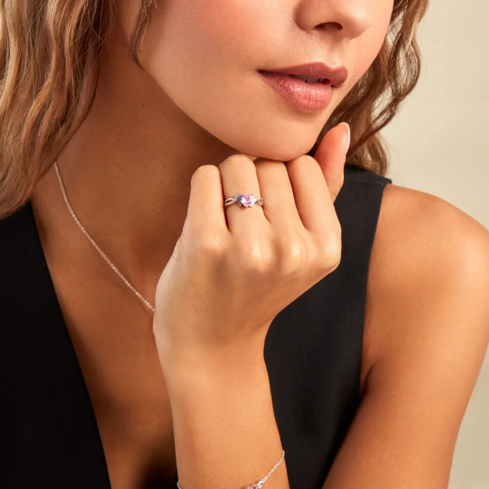 Bague Argent Blanc Avalon Oxyde De Zirconium|Marc Orian Outlet