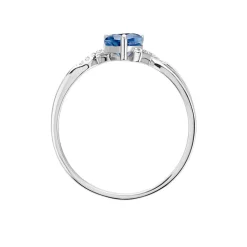 Bague Argent Blanc Avalon Oxyde De Zirconium