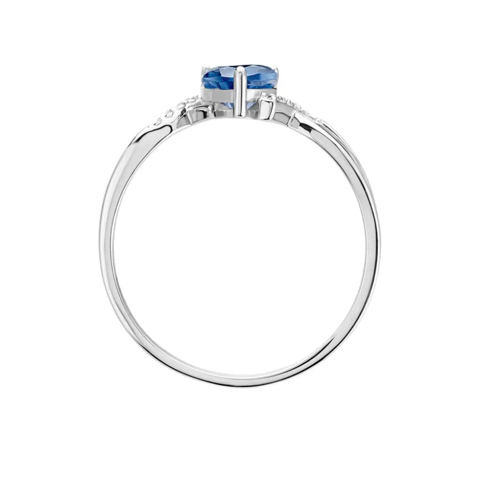 Bague Argent Blanc Avalon Oxyde De Zirconium