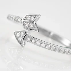 Bague Argent Blanc Caolan Oxydes De Zirconium