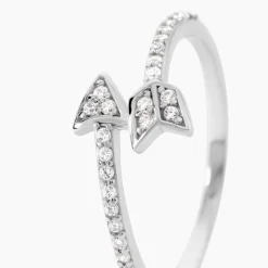 Bague Argent Blanc Caolan Oxydes De Zirconium