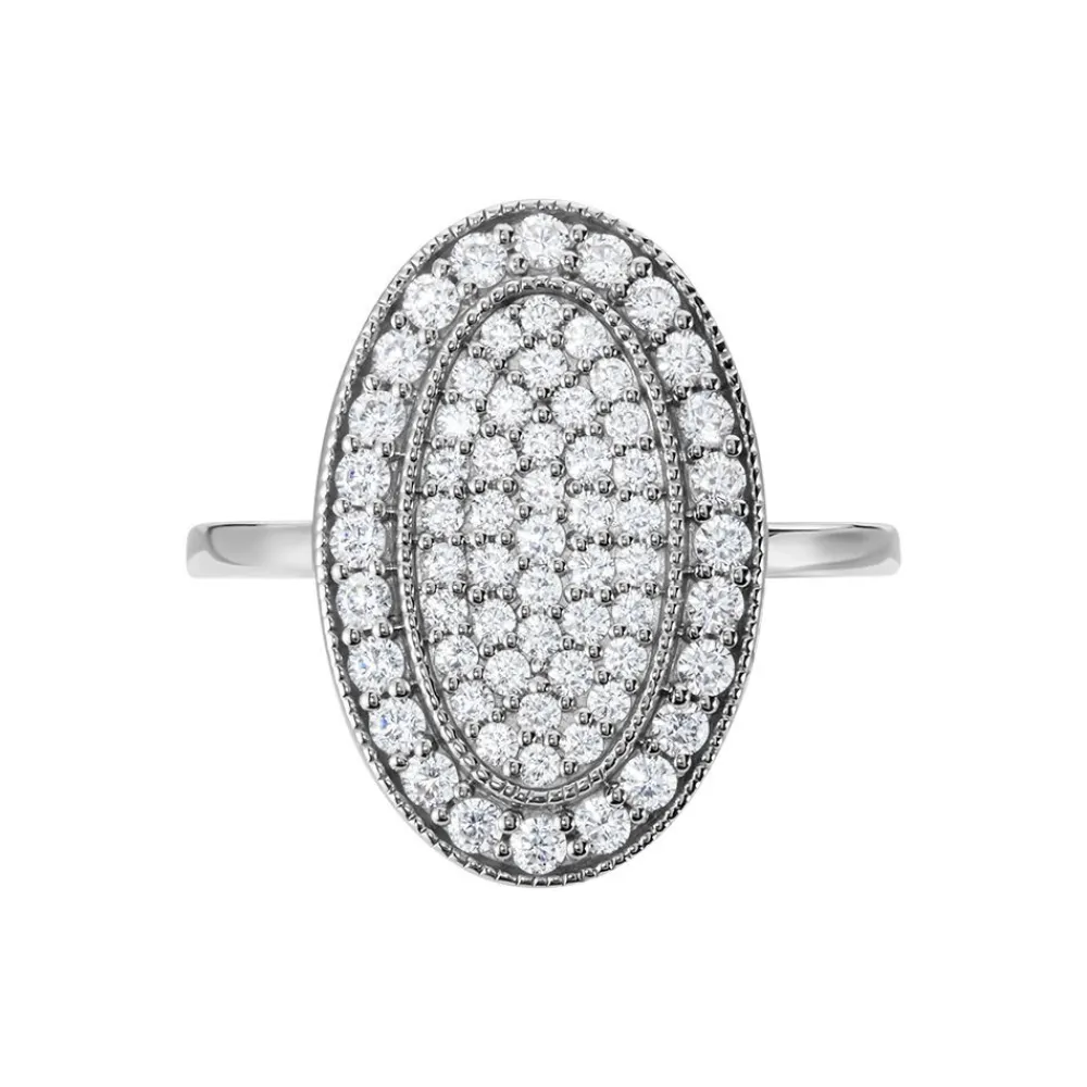 Bague Argent Blanc Eligia Oxydes De Zirconium|Marc Orian New