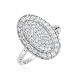 Bague Argent Blanc Eligia Oxydes De Zirconium|Marc Orian New