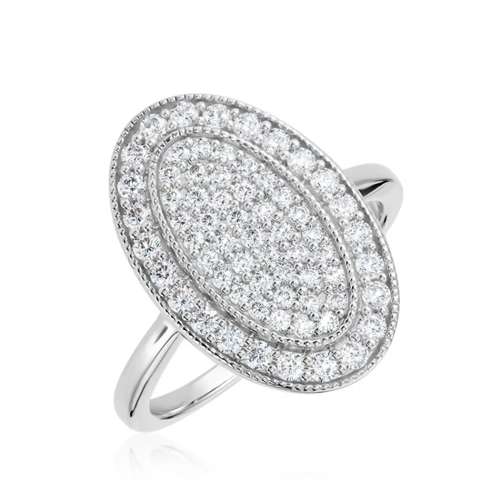 Bague Argent Blanc Eligia Oxydes De Zirconium|Marc Orian New