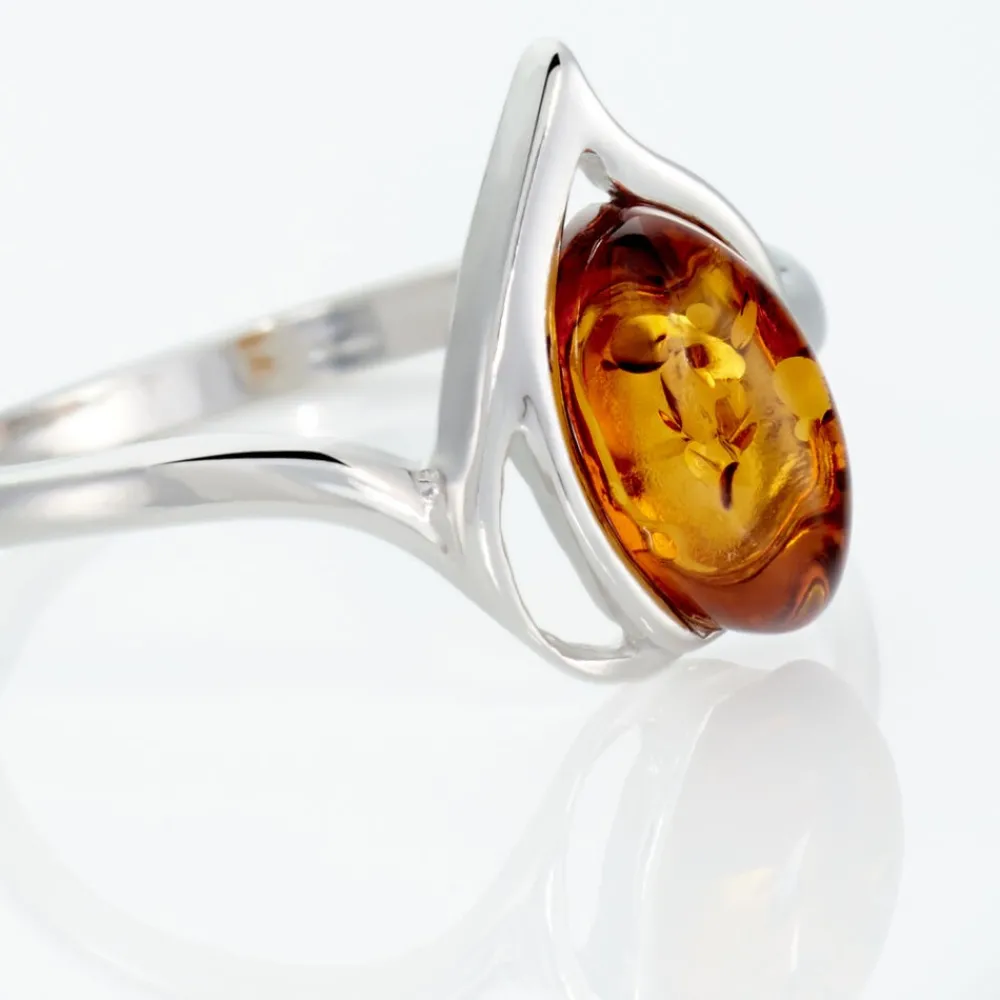Bague Argent Blanc Nailla Ambre|Marc Orian Hot