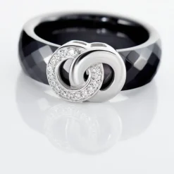 Bague Argent Blanc Valérie Oxyde De Zirconium Et Céramique|Marc Orian Hot