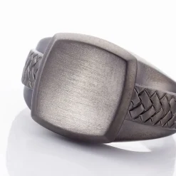 Bague Argent Noir