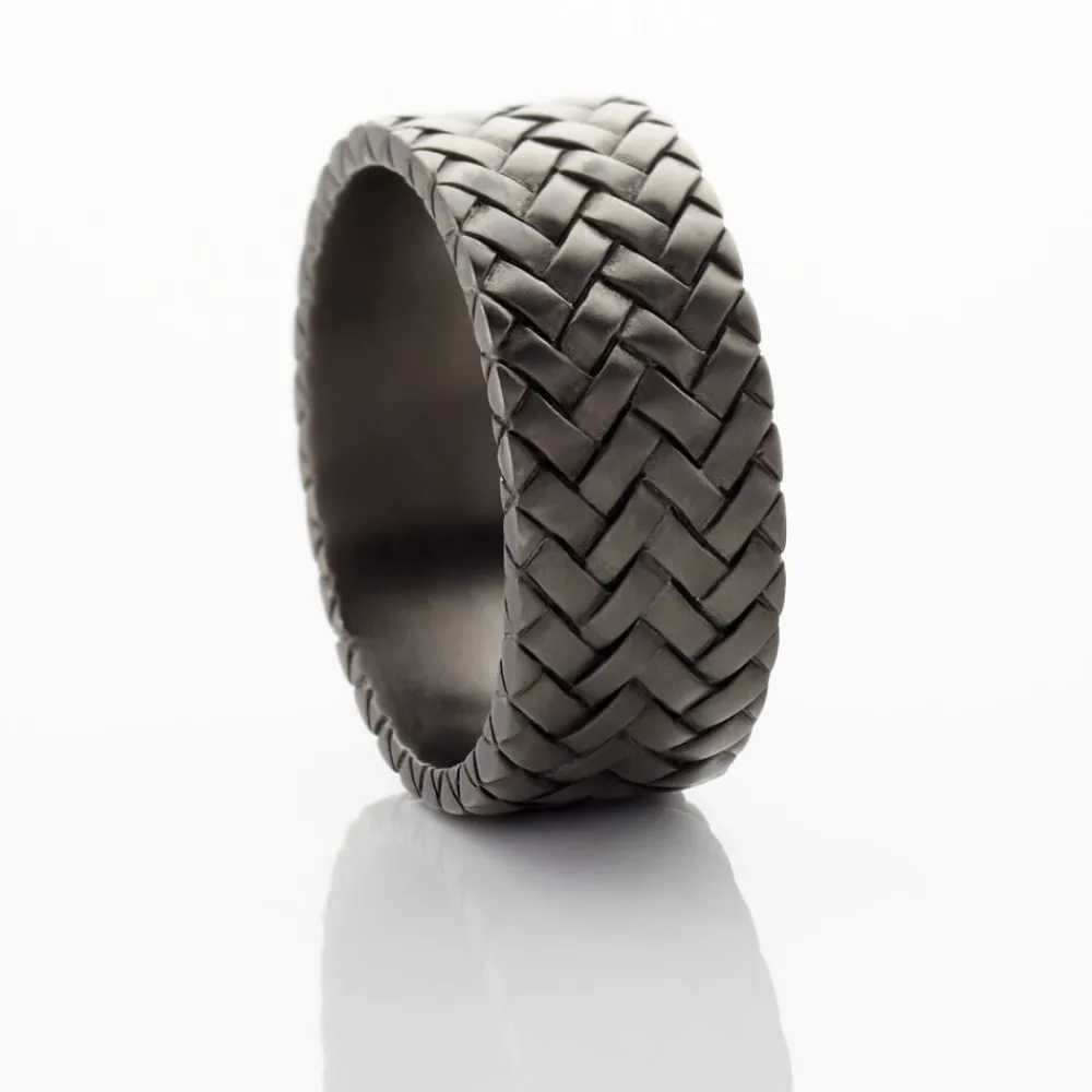 Bague Argent Noir|JOURDAN Online