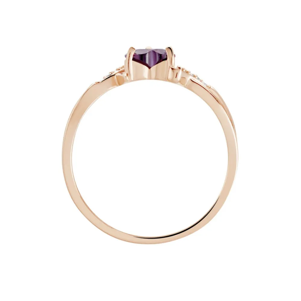 Bague Argent Rose Avalon Oxyde De Zirconium|Marc Orian Online