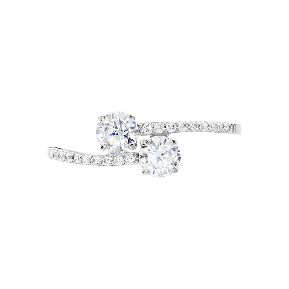 Bague Arista Or Blanc Oxyde De Zirconium|Marc Orian Hot