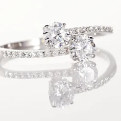 Bague Arista Or Blanc Oxyde De Zirconium|Marc Orian Hot