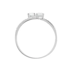 Bague Arista Or Blanc Oxyde De Zirconium|Marc Orian Hot