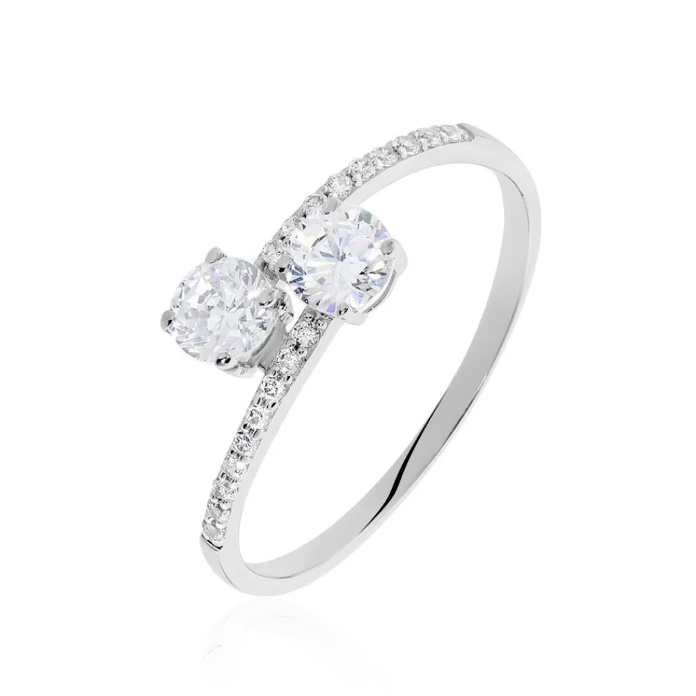 Bague Arista Or Blanc Oxyde De Zirconium|Marc Orian Hot