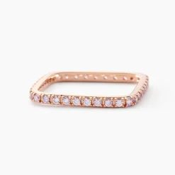 Bague Aselya Argent Rose Oxyde De Zirconium
