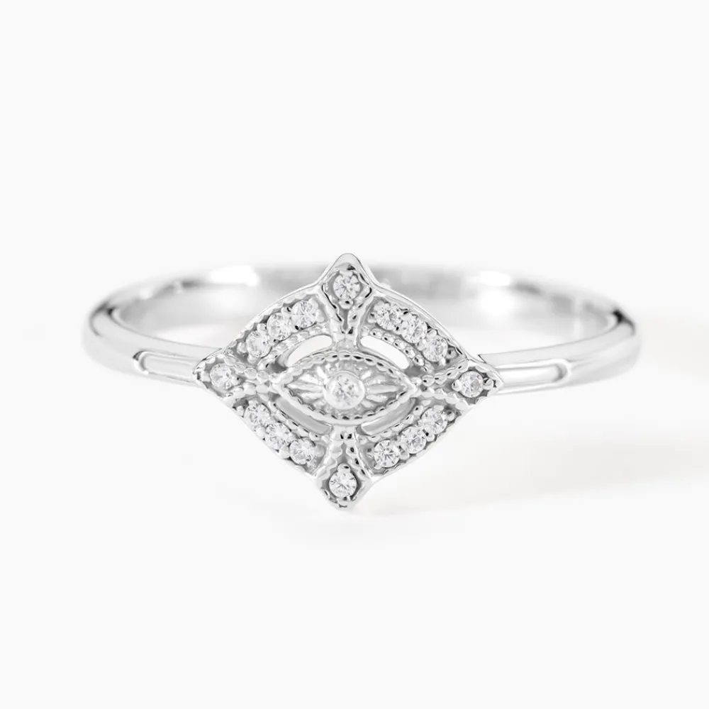 Bague Astrea Argent Blanc Oxyde De Zirconium|Marc Orian Clearance