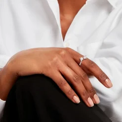 Bague Astria Argent Blanc Oxyde De Zirconium|Marc Orian New
