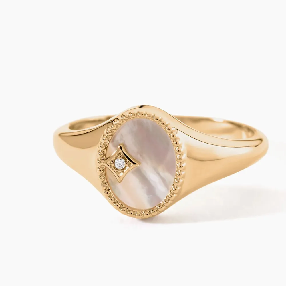 Bague Astria Plaqué Or Jaune Nacre|Marc Orian