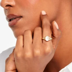 Bague Astria Plaqué Or Jaune Nacre|Marc Orian