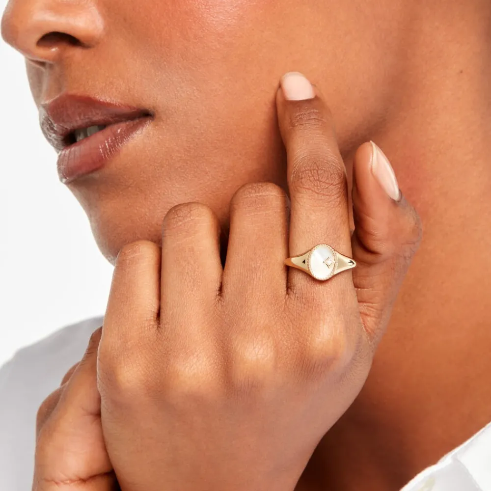 Bague Astria Plaqué Or Jaune Nacre|Marc Orian