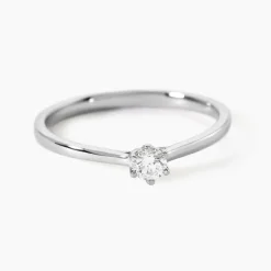 Bague Athena Platine Blanc Diamant|Marc Orian Online