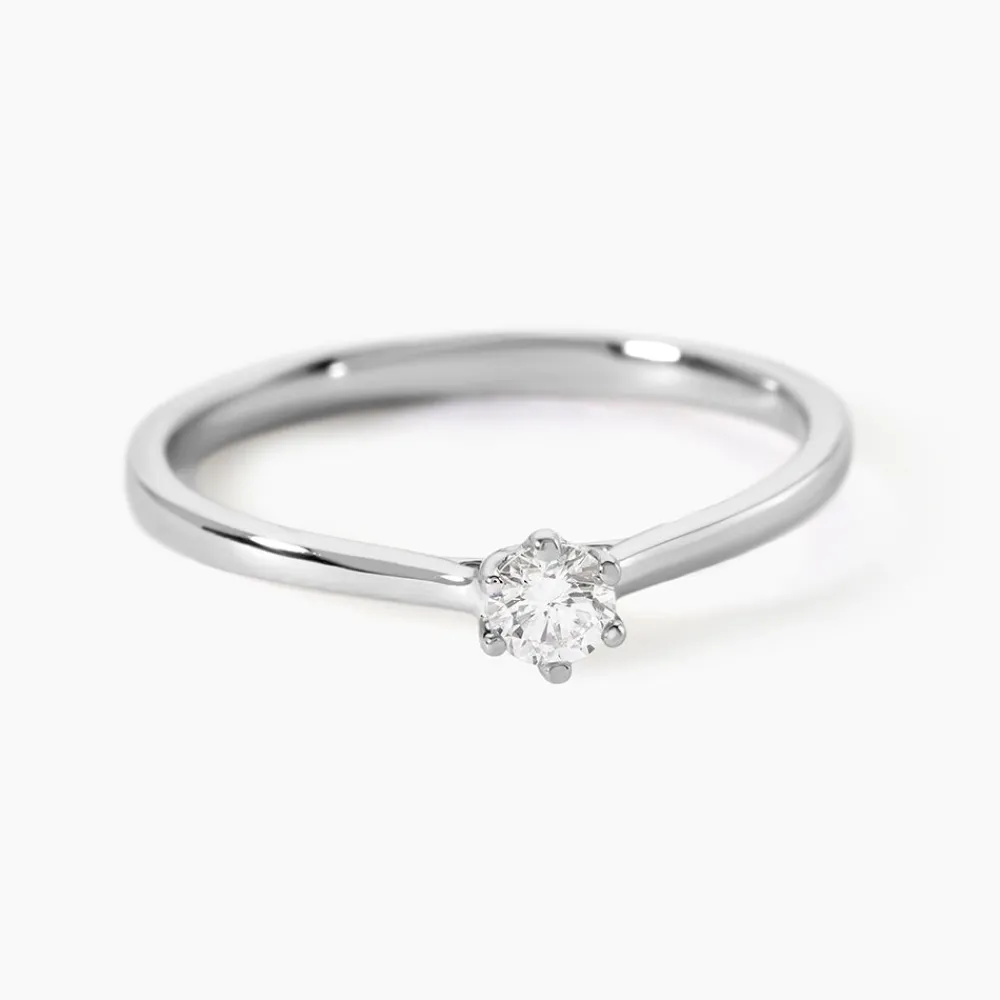 Bague Athena Platine Blanc Diamant|Marc Orian Online