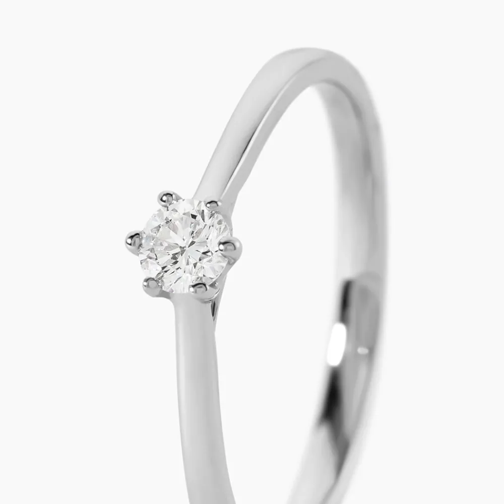 Bague Athena Platine Blanc Diamant|Marc Orian Online