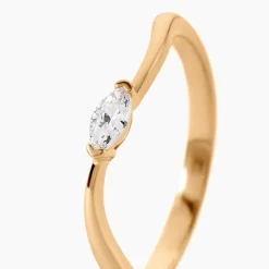 Bague Audeline Plaqué Or Jaune Oxyde De Zirconium|Marc Orian Outlet