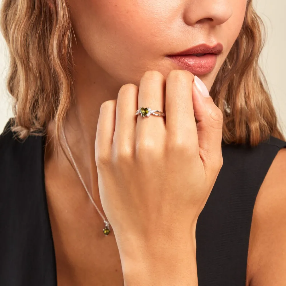 Bague Avalon Argent Blanc Oxyde De Zirconium|Marc Orian New