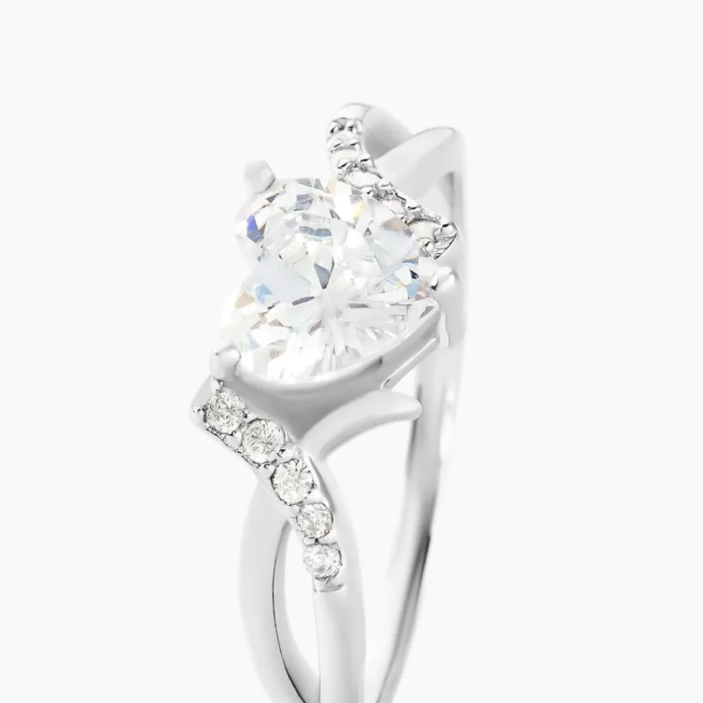 Bague Avalon Argent Blanc Oxyde De Zirconium|Marc Orian Hot
