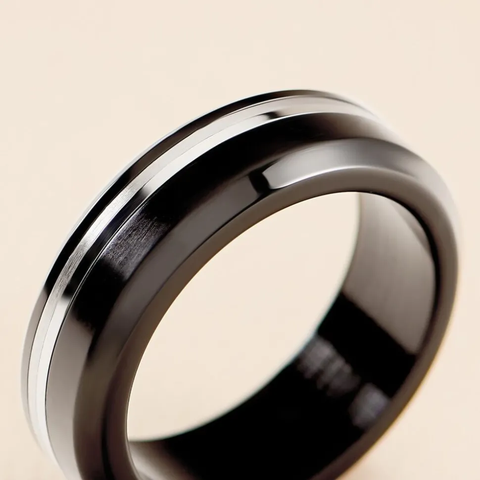 Bague Baldev Acier Bicolore